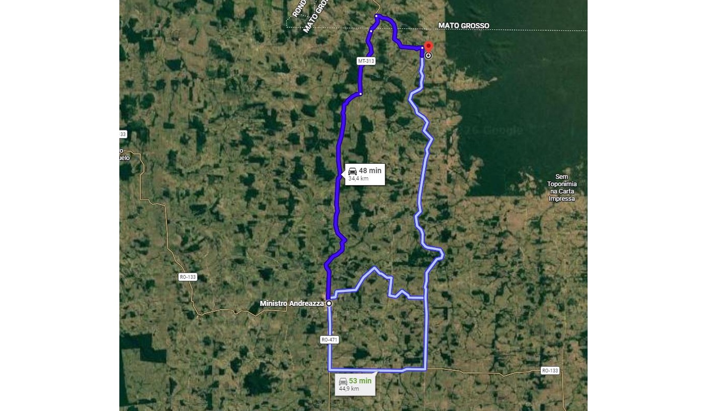 Lote 8: área rural com 50,1535 ha - castro alves ministro andreazza ro