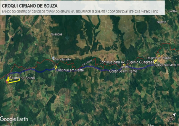 LOTE 6: Área Rural com 68,60ha - Zona Rural ITAIPAVA DO GRAJAÚ MA, localizado em Itaipava Do Grajaú - MA